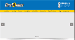 Desktop Screenshot of first4vans.com