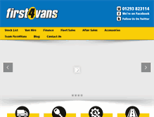 Tablet Screenshot of first4vans.com